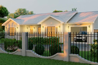draw house plan, design 2d floor plan and 3d rendering on chief architect