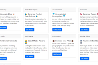 create your own ai writing tool website or app