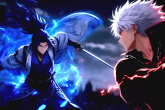 create cinematic ai anime fight scene video ai anime fight using seedancea