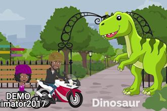 create an animated kids learning video