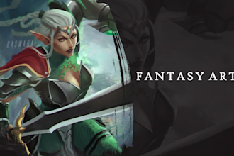 draw high quality character illustration