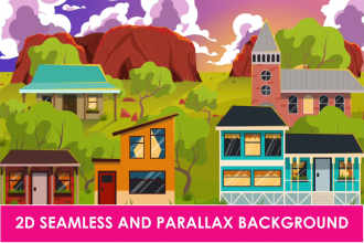 create 2d seamless and parallax background for mobile game