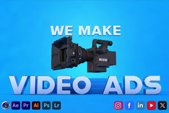 produce commercial video ads with motion graphics