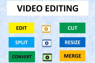 cut, split, merge, compress or convert video