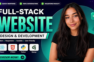 build website, website development, full stack, front end back end developer