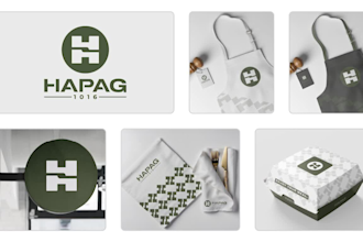 design minimalist, modern food logo for coffee shop, café, or restaurant