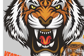 do vector tracing redesign logo and tattoo or illustration