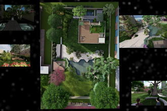 create landscape architecture design with lighting design