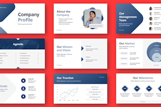 create and redesign professional PPT presentation