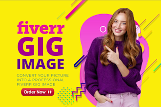 design 2 catchy fiverr gig design, gig image