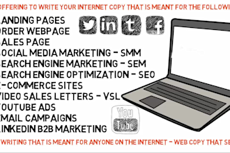 write web copy that sell for ecommerce, websites, SMM, SEM