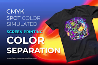 do color separation and vector tracing for screen printing