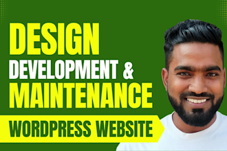 design, develop, and maintain wordpress websites