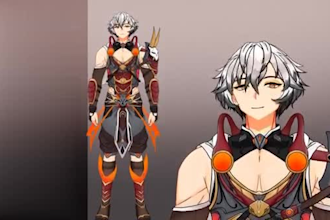 design and rig 2d vtuber model live2d rigging vtuber commission for streamers