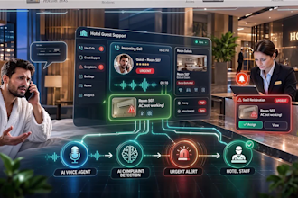 build an aivoice agent for hotel bookings restaurant orders and customer support
