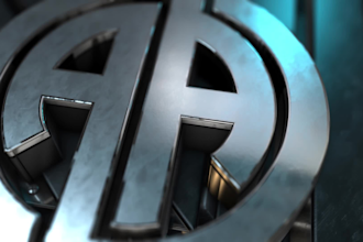 create 3d chrome logo animation
