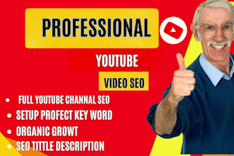 be your certified youtube channel manager and SEO expert