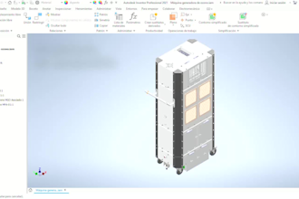 design industrial machines, 3d model with autodesk inventor