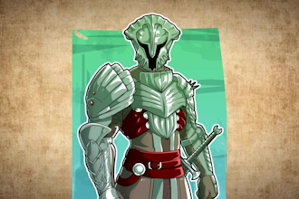design dnd fantasy character, pfp creatures and monster concept art