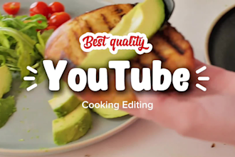 edit engaging cooking and recipe videos for youtube