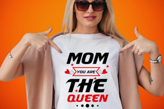 design trendy custom typography tshirt for merch, brand, or pod