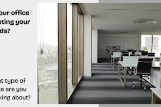 design a modern and efficient office interior and layout