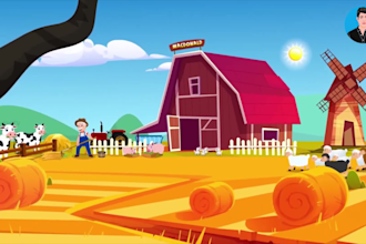unique 2d learning and nursery rhyme animation for kids