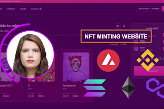 create nft minting website, nft marketplace, nft mint engine, nft staking