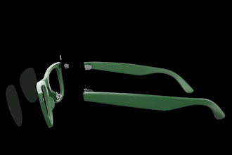do realistic 3d eyewear animation , 3d sunglasses animation, 3d product design