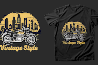 create retro vintage t shirt design for merch by amazon