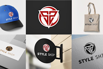 design modern logo and brand identity with branding kit