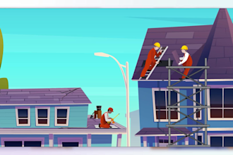 do animated ads for roofing, cleaning, maintenance, construction services etc