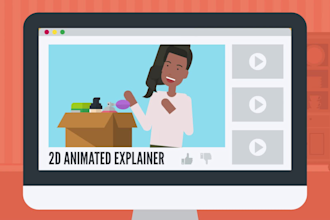 create 2d animated explainer video or 2d explainer video