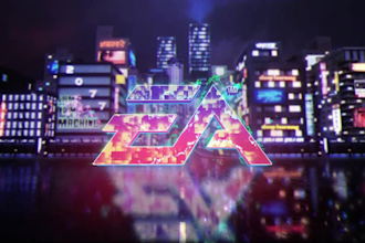 design a neon cyberpunk glitch logo intro for youtube or twitch