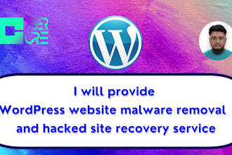 provide wordpress malware removal and fix hacked wordpress website service