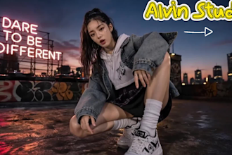 produced an ai music video, ai rap music video, storytelling song with lip sync