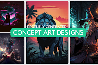 ai image generation, realistic portraits, concept art, custom character design