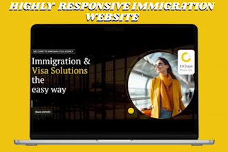 build immigration website visa application website consulting law firm website
