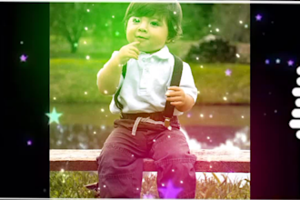 convert a picture, or image, slideshow video with background music, animation