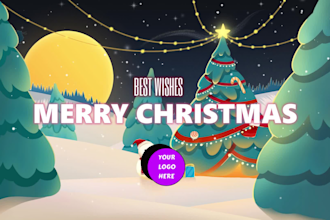 make animated new tear wishes video with your name or logo