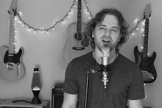 record male lead vocals or harmony vocals on your song