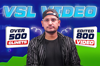 be vsl editor for editing your business content videos 24hr