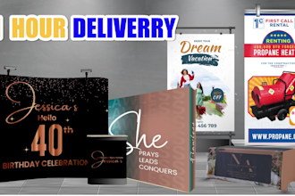 trade show banner backdrop design booth exhibition retractable outdoor banner