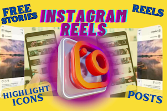 create instgram reels and stories for you