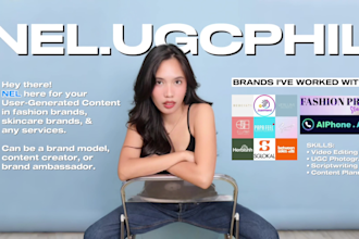 be your fun and creative ugc creator for your brands