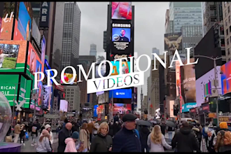 create promotional and commercial video ads or ai  video ads for marketing