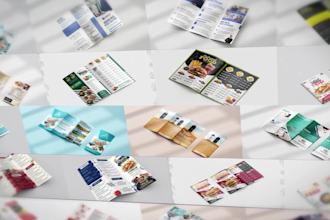 design flyers, posters, brochures, and social media banner