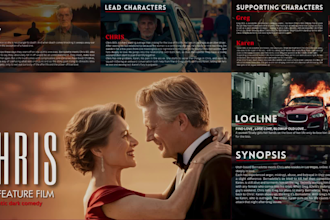 create a pitch deck presentation for your film, TV, web series or podcast