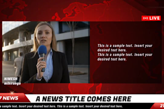 create a realistic breaking news video as your spokesperson