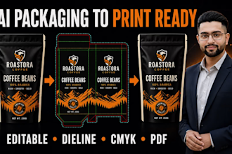 convert ai generated packaging into editable print ready vector dieline files